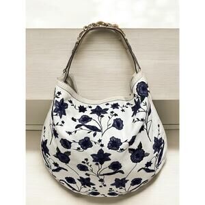 GUCCI 171295 Flora Wave Hobo Bag